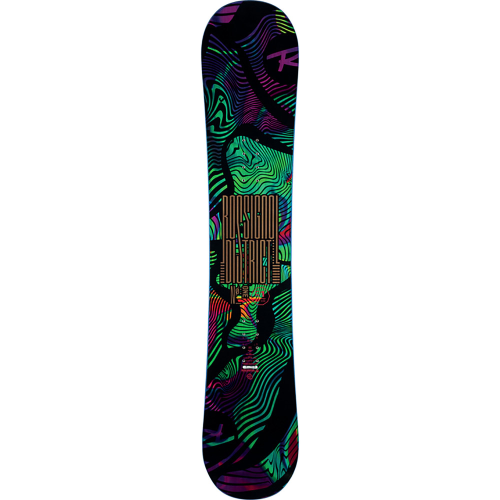 SNOWBOARD DISTRICT + FIXATIONS ROSSIGNOL  COBRA GREEN - Taille: M/L (40.5-48)