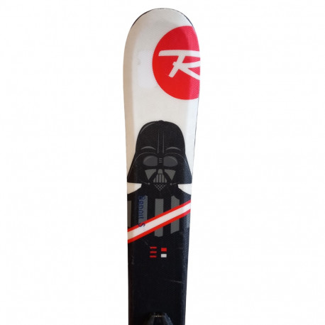 SKI STAR WARS + BINDUNGEN KID-X 4 B76 BLACK WHITE GEBRAUCHT