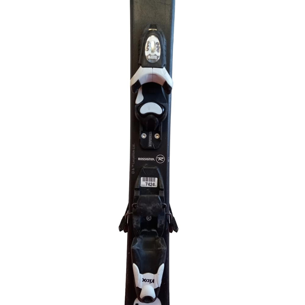 SKI STAR WARS + BINDINGS KID-X 4 B76 BLACK WHITE USED