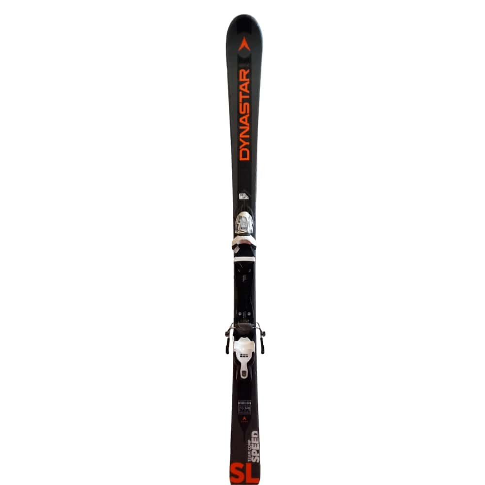 SKI TEAM COMP + BINDUNGEN XPRESS JR 7 B83 BLACK/WHITE GEBRAUCHT