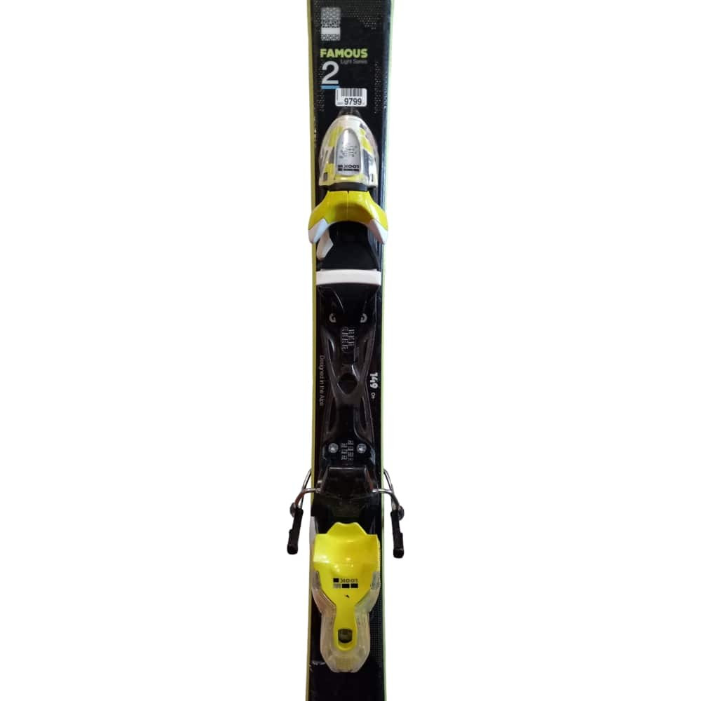 SKI FAMOUS 2 + BINDUNGEN XPRESS W 10 B83 BLACK LIME GEBRAUCHT