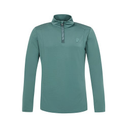 PULL WILL 1/4 ZIP TOP ATLANTIC GREEN