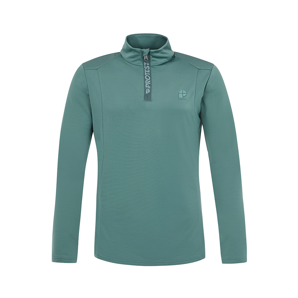 TIARE WILL 1/4 ZIP TOP ATLANTIC GREEN