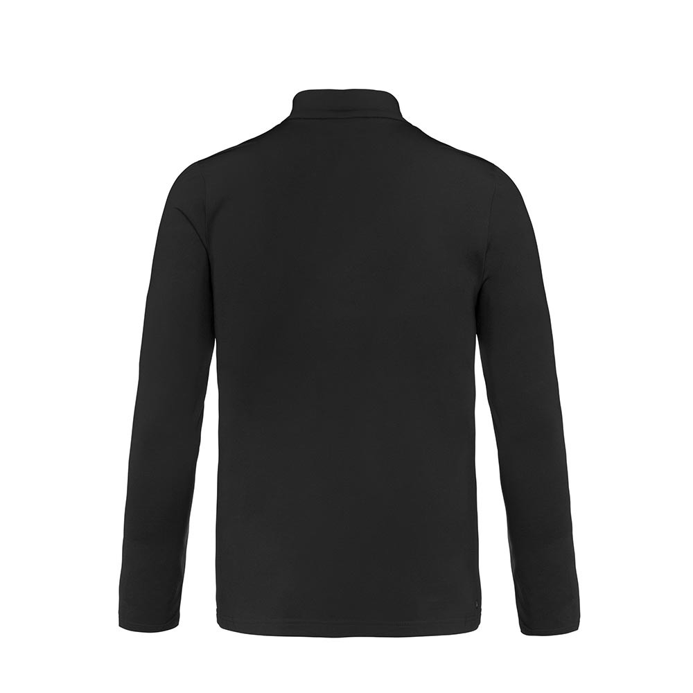 PULL WILL 1/4 ZIP TOP TRUE BLACK