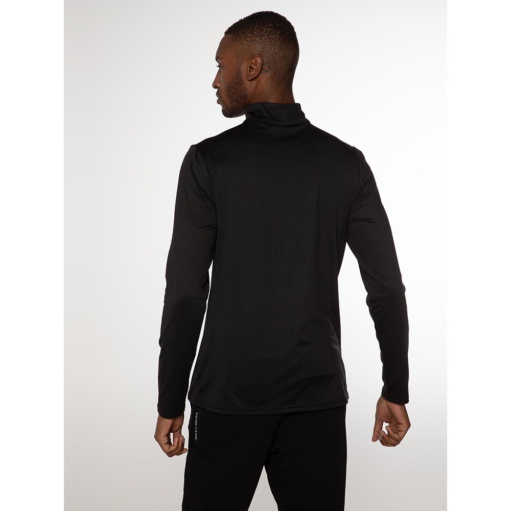 PULL WILL 1/4 ZIP TOP TRUE BLACK