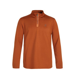 PULL WILL 1/4 ZIP TOP UMBERORANGE