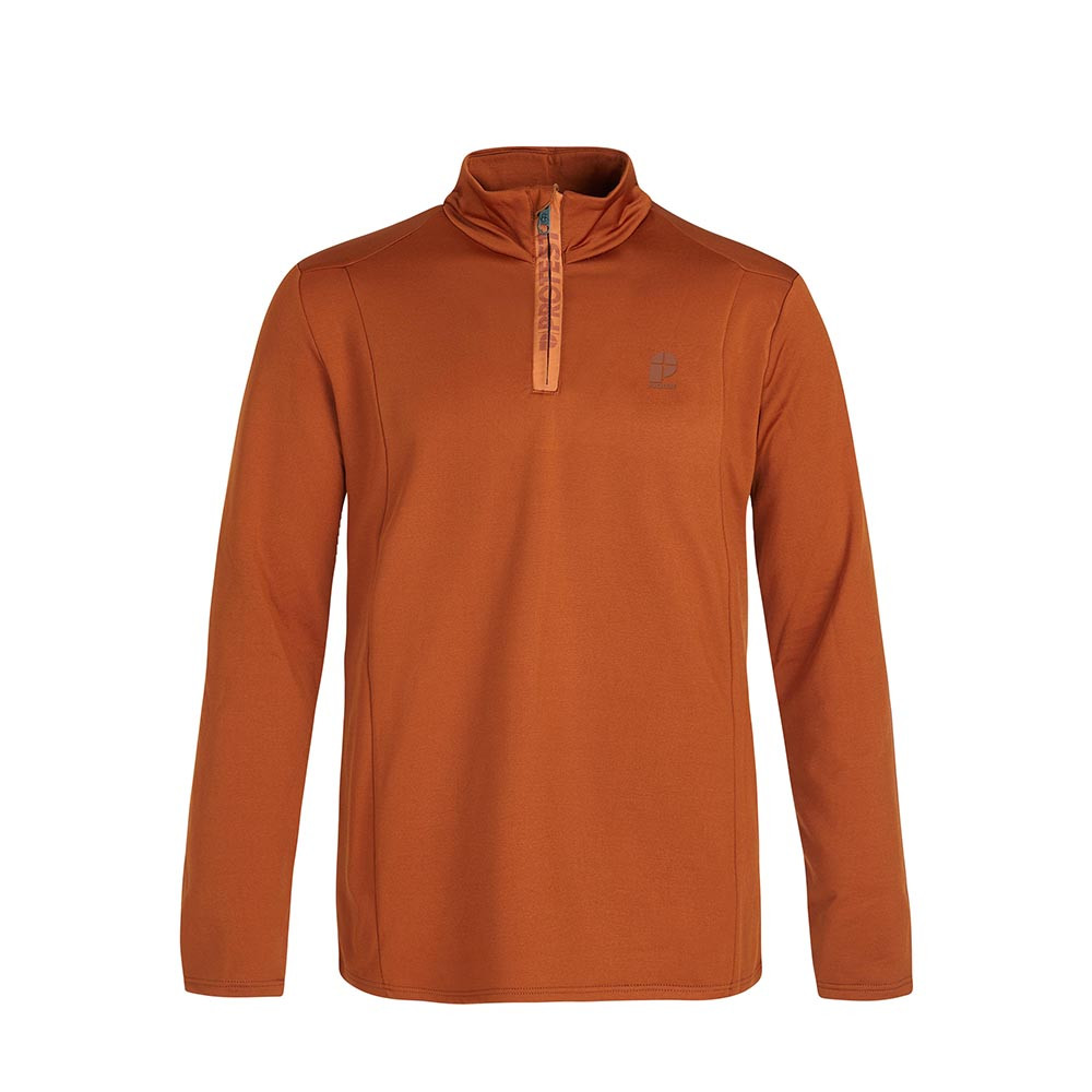 PULL WILL 1/4 ZIP TOP UMBERORANGE