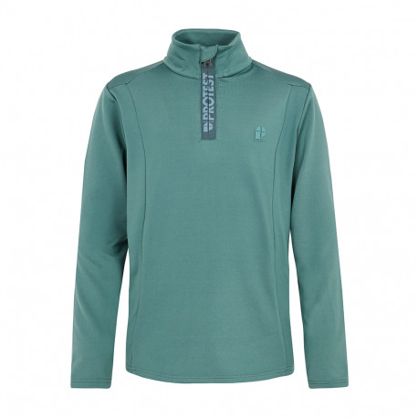 PULL WILLOWY JR 1/4 ZIP TOP ATLANTIC GREEN