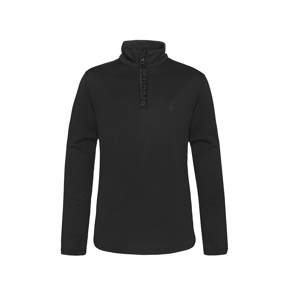 PULL WILLOWY JR 1/4 ZIP TOP TRUE BLACK