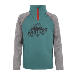 PULL PRTSKIP JR 1/4 ZIP TOP ATLANTIC GREEN