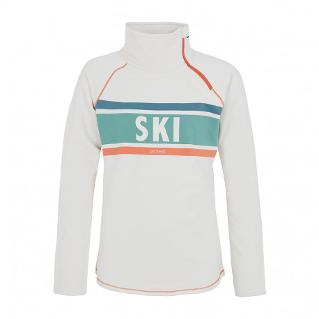 SUETER PRTRIEDA JR 1/4 ZIP TOP KITOFFWHITE