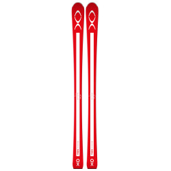SKI XO TEEN L RED WHITE + SKI BINDINGS ROSSIGNOL NX JR 7 B93 BLACK 