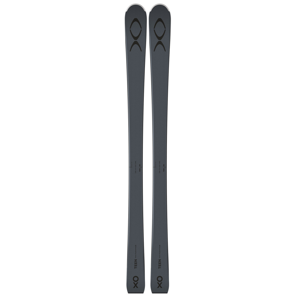 ESQUÍ XO TEEN DARK GREY BLACK + FIJACIONES DE ESQUÍ ROSSIGNOL NX JR 7 B93 BLACK