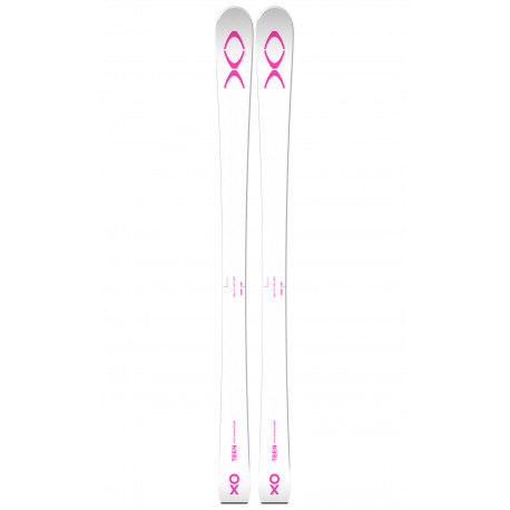 ESQUÍ XO TEEN WHITE PINK + FIJACIONES DE ESQUÍ ROSSIGNOL NX JR 7 B93 BLACK