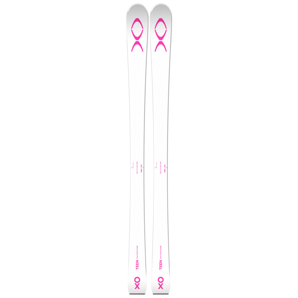 ESQUÍ XO TEEN WHITE PINK + FIJACIONES DE ESQUÍ ROSSIGNOL NX JR 7 B93 BLACK