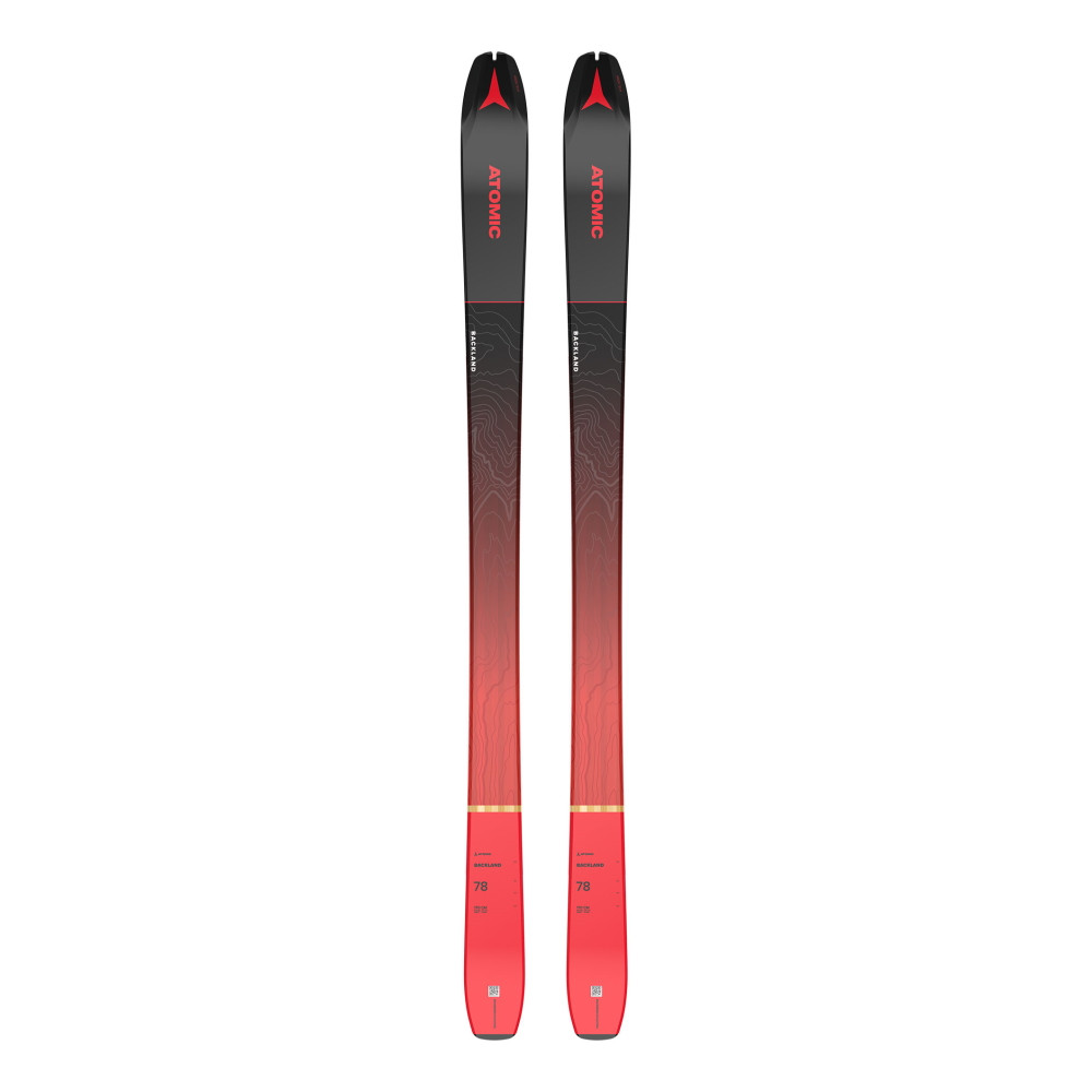 SKI BACKLAND 78 BLACK/RED + FIXATIONS LOOK ST 10