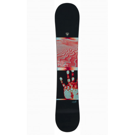 SNOWBOARD DISTRICT INFRABLACK + FIXATIONS K2 SONIC OFF WHITE  - Taille: L (40.5-46)