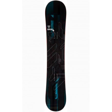 SNOWBOARD DISTRICT BLACK + FIXATIONS K2 SONIC OFF WHITE - Taille: L (40.5-46)