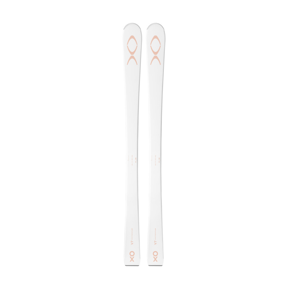 SKI XO 77 V7 WHITE POWDERY PINK + FIXATIONS MARKER SQUIRE 11 ID 90MM WHITE 