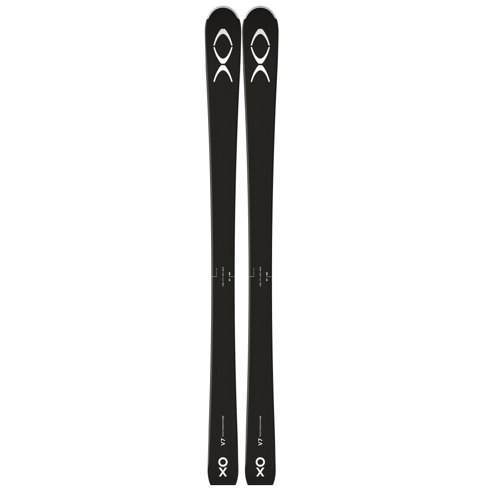 SKI XO V7 BLACK WHITE + FIXATIONS MARKER SQUIRE 11 ID 90MM WHITE
