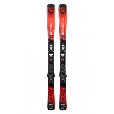 SKI HERO JR 100-140 + FIXATIONS KID 4 GW B76 WHITE