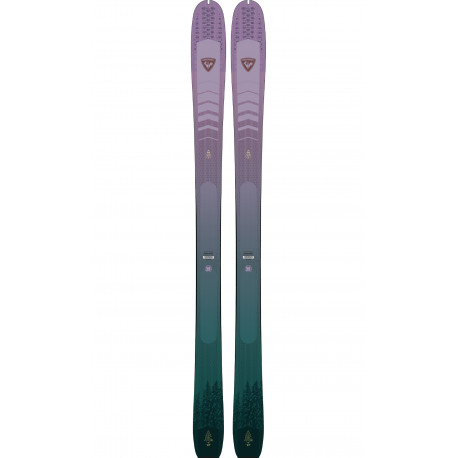 SKI ESCAPER W 87 + BINDUNGEN SALOMON MTN PURE BLACK/BLUE W LEASH
