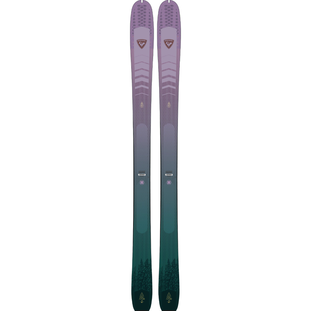 SKI ESCAPER W 87 + BINDUNGEN SALOMON MTN PURE BLACK/BLUE W LEASH