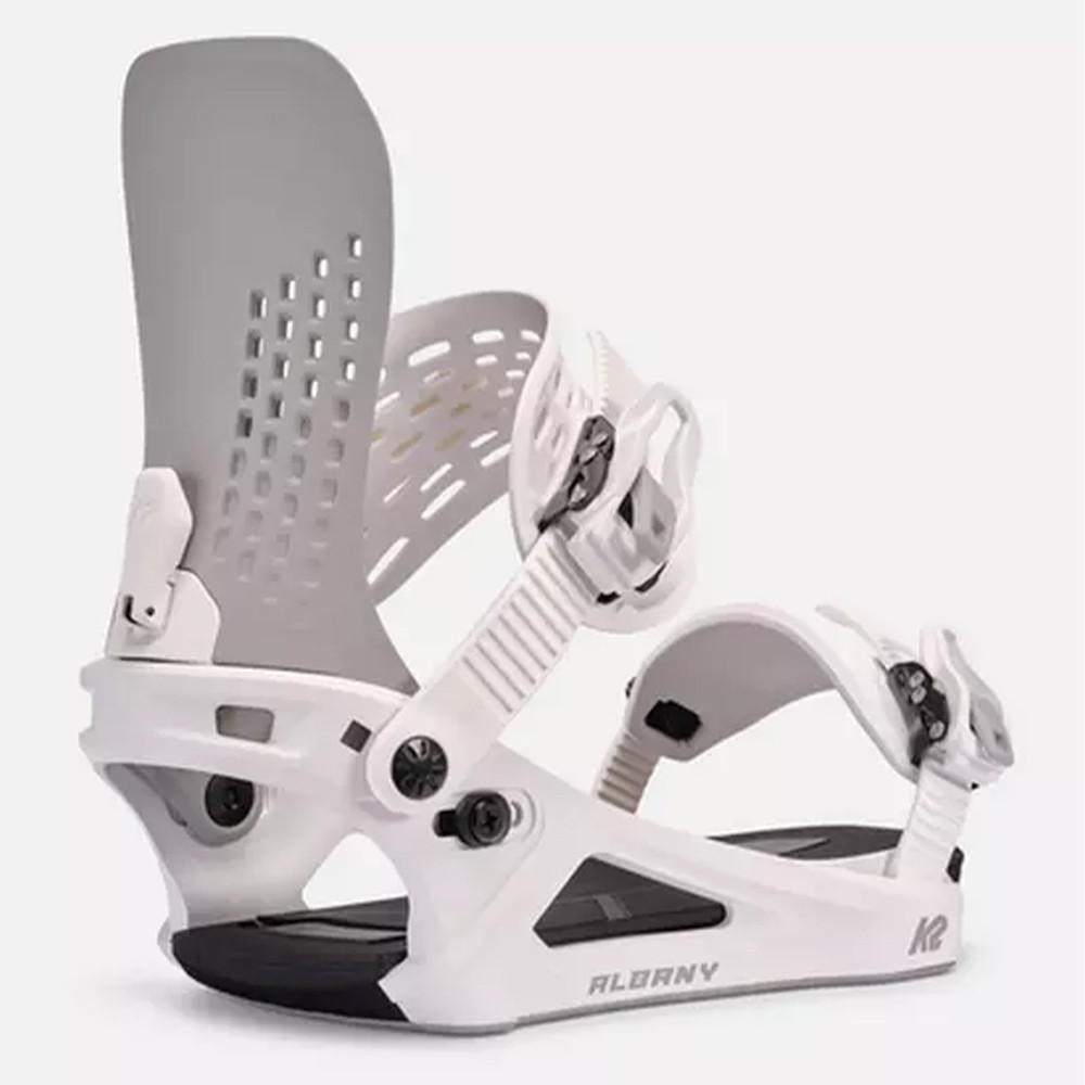 SNOWBOARD BINDINGS ALBANY WHITE GREY