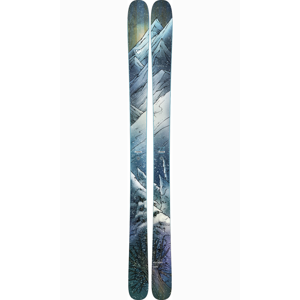 SKI BLACKOPS W 98 + FIXATIONS SALOMON N WARDEN MNC 11 BLACK L100 