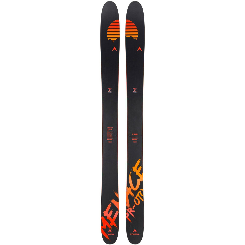 SKI MENACE PR-OTO F-TEAM + FIXATIONS SALOMON N STRIVE 12 GW SMOKE BLUE FLAME ORANGE L115