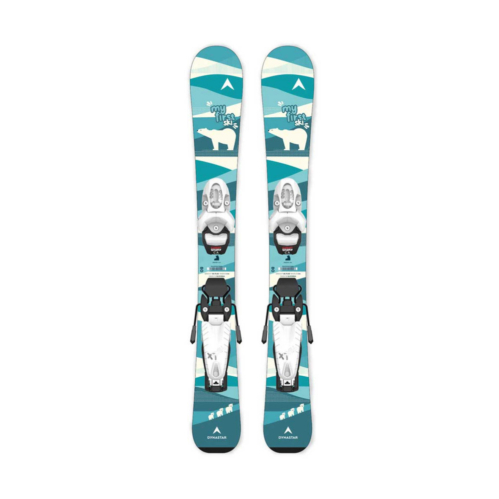 SKI MY FIRST SKI PRE-DRILLED + TEAM 4 GW B76 BLACK