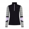 SWEATER PRT NYNKE 1/4 ZIP TOP THISTLE PURPLE