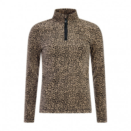 PULL PRT REFUZZY 1/4 ZIP TOP TRUE BLACK