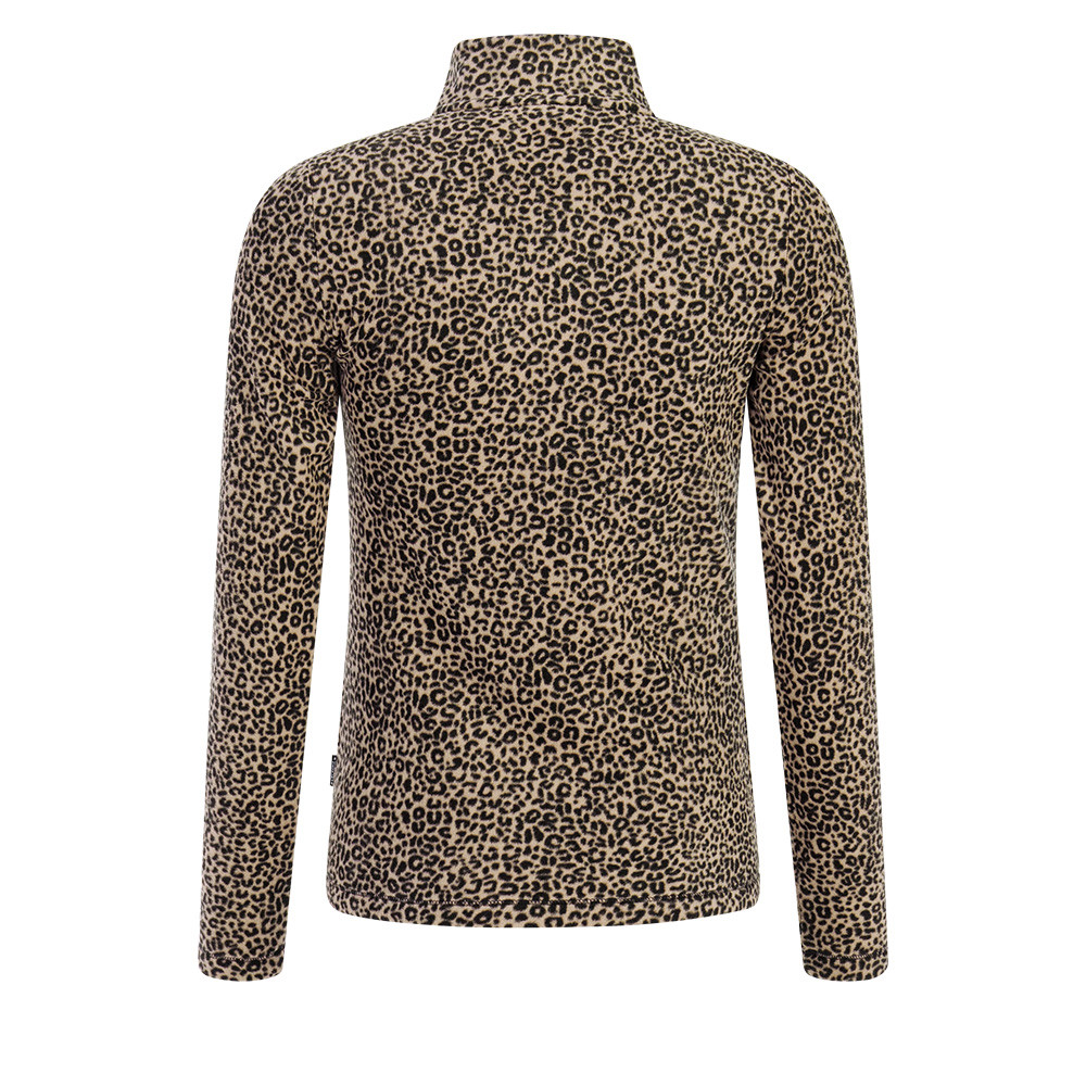 PULL PRT REFUZZY 1/4 ZIP TOP TRUE BLACK