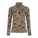 PULLOVER PRT VESSY 1/4 ZIP TOP BAMBOO BEIGE