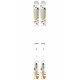 SKI MINDBENDER 89TI W + FIXATIONS SALOMON N STAGE GW 11 WHITE