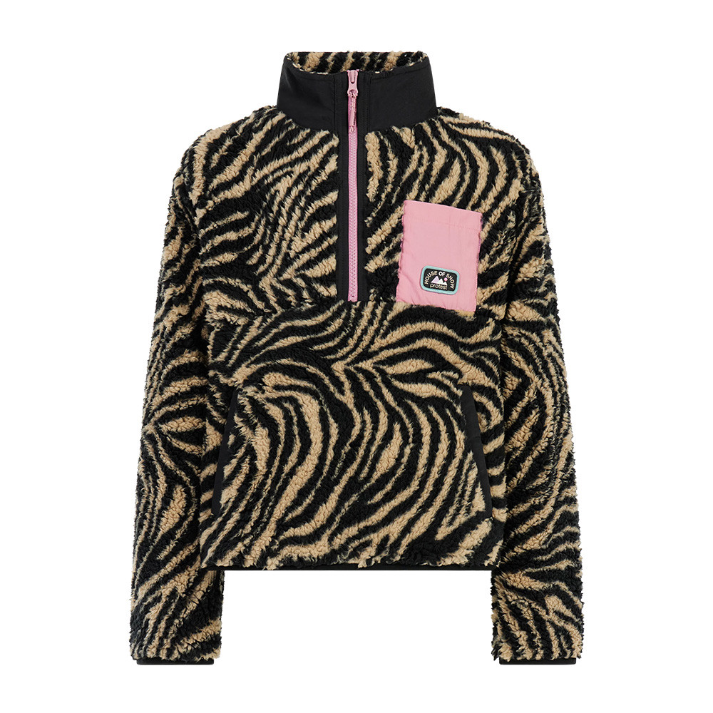 MAGLIONE PRT DENICA JR 1/4 ZIP TOP BAMBOO BEIGE