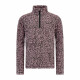 PULLOVER PRT REMISSY JR 1/4 ZIP TOP VINTAGE PINK