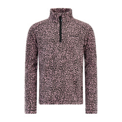 PULL PRT REMISSY JR 1/4 ZIP TOP VINTAGE PINK