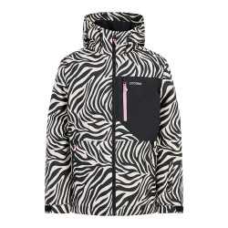 SKI JACKET PRT MINX JR TRUE BLACK