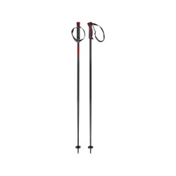 SKI POLES FRONTSIDE BLACK RED