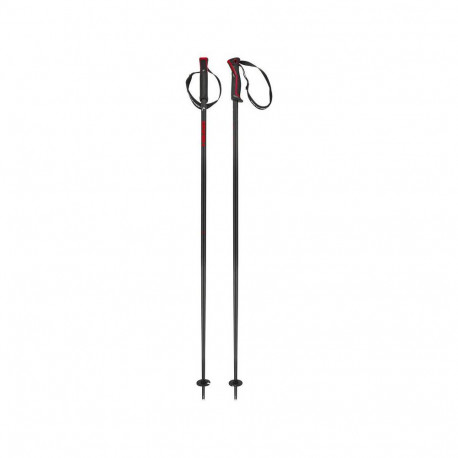 SKI POLES FRONTSIDE BLACK RED SKI POLES FRONTSIDE BLACK RED