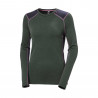 SWEATER W LIFA MERINO MIDWEIGHT CREW JUNGLE GREEN