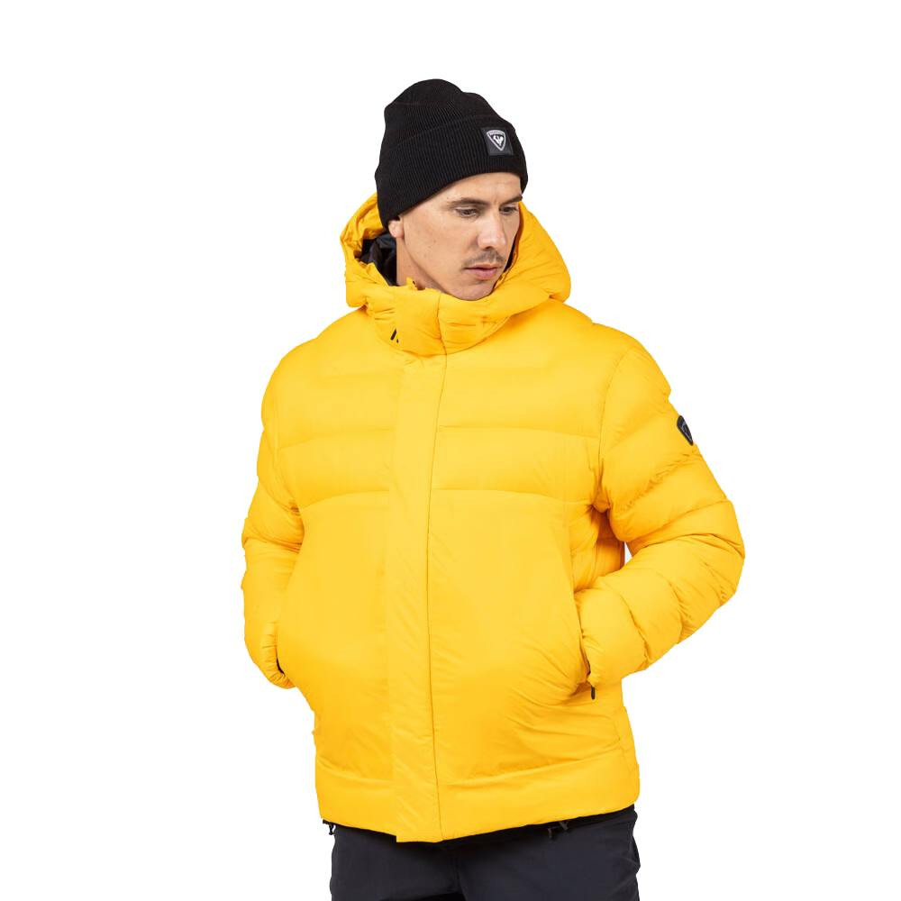 VESTE DE SKI ARETU DOWN HOODIE JKT SAFFRON YLW