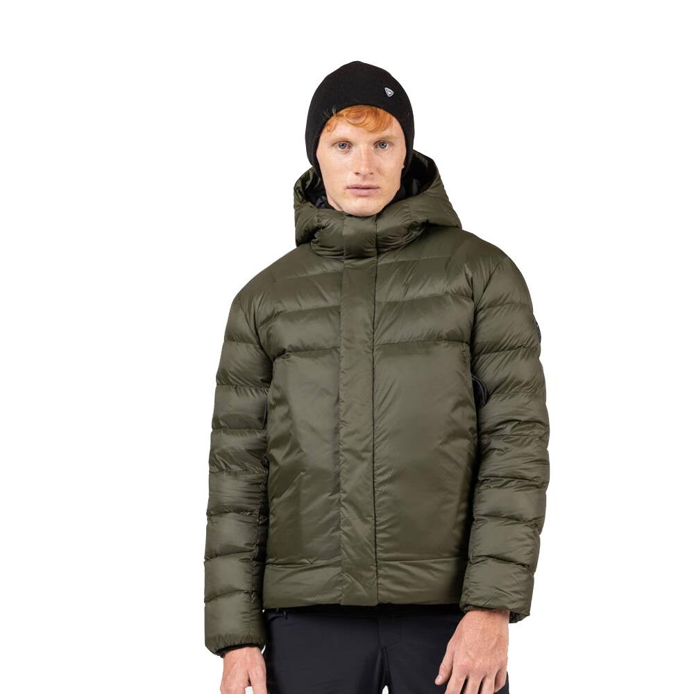 JACKE ARETU DOWN HOODIE JKT OLIVE SHADOW
