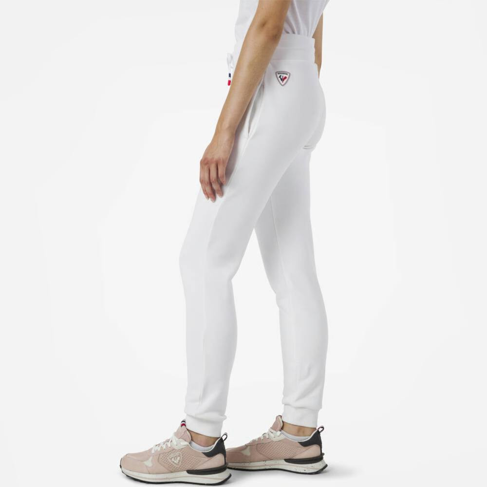 PANTALONI W LOGO PANT FL - 100 WHITE