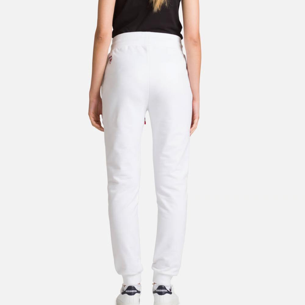 PANTALONI W LOGO PANT FL - 100 WHITE