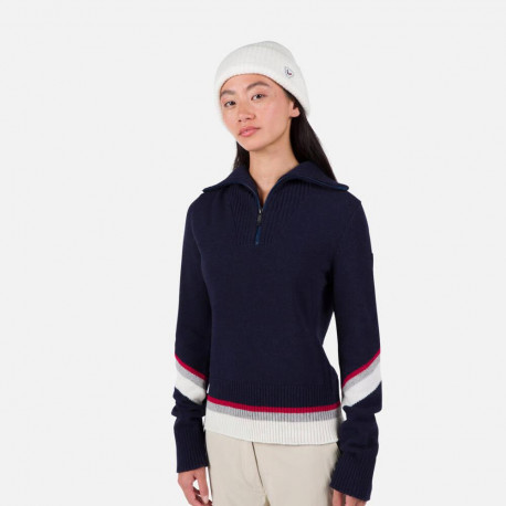 PULLOVER W ALPINE 1/2 ZIP - 715 DARK NAVY