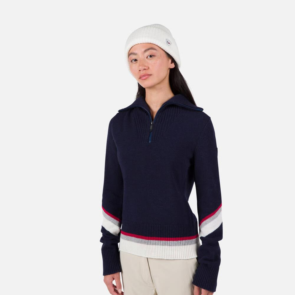 SUÉTER W ALPINE 1/2 ZIP - 715 DARK NAVY