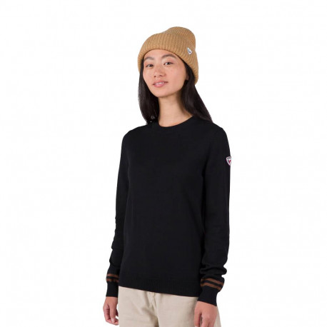 PULL W CORPORATE CREW NECK - 200 BLACK